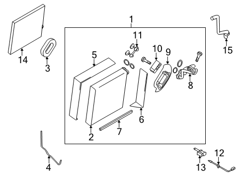 2018 Lexus NX300 Air Conditioner Seal-Evaporator Diagram for 272871AE0A