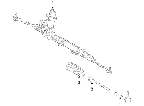 2018 BMW X6 P/S Pump & Hoses, Steering Gear & Linkage Control Unit, Active Steering Diagram for 32436861770