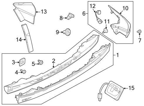 Tail Lamps Grommet Diagram for 265575RF0A