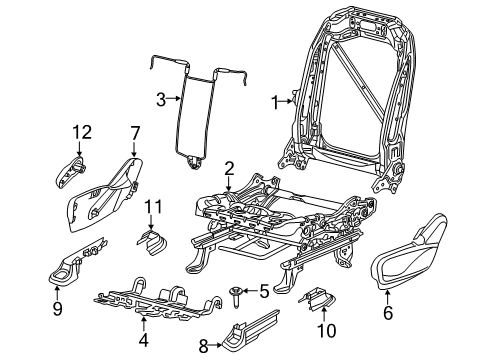 2020 Chrysler Voyager Tracks & Components Mat-Front Seat Cushion Diagram for 68384436AA