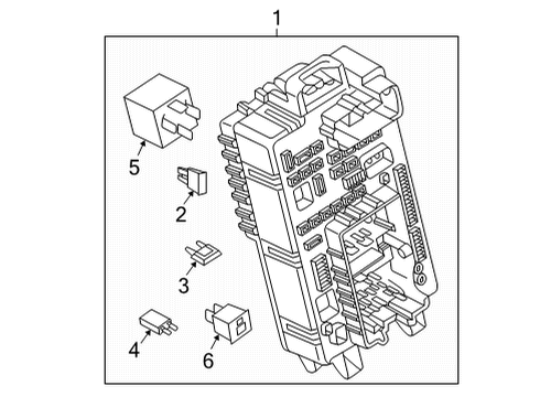 2021 GMC Yukon XL Fuse & Relay Circuit Breaker Diagram for 84215440