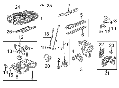2011 Cadillac SRX Filters Filter-Fuel Diagram for 25993215