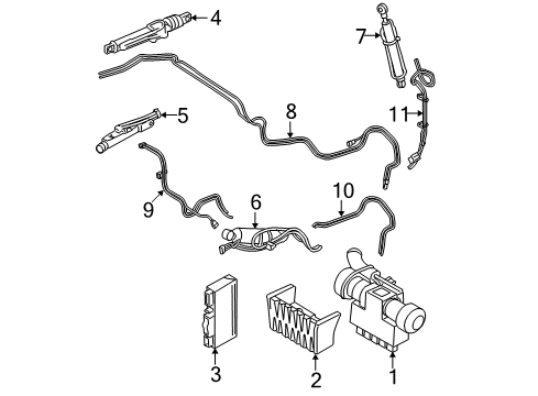 2013 BMW 335is Convertible Top Hydraulic Cylinder, Coupler, Left Diagram for 54377181109