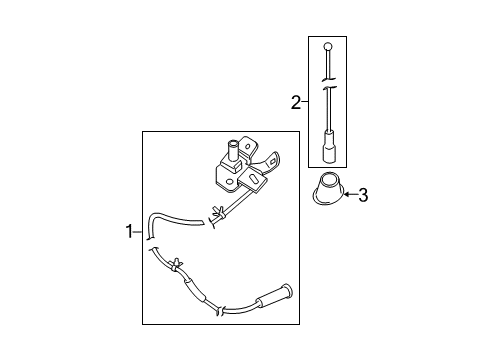 2015 Nissan Xterra Antenna & Radio Feeder-Antenna Diagram for 282419CF1A