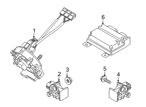 2020 Hyundai Venue Air Bag Components Unit-ODU(PODS) Diagram for 80702K2000