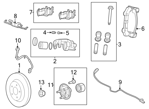 Rear Brakes DISC BRAKE CALIPER Diagram for 68541332AA