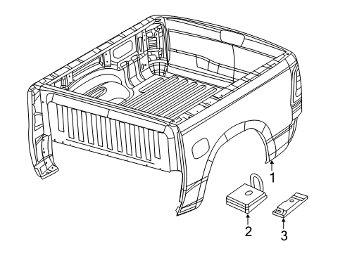 2022 Ram 2500 Box Assembly Screw-HEXAGON FLANGE Head Diagram for 6506948AA