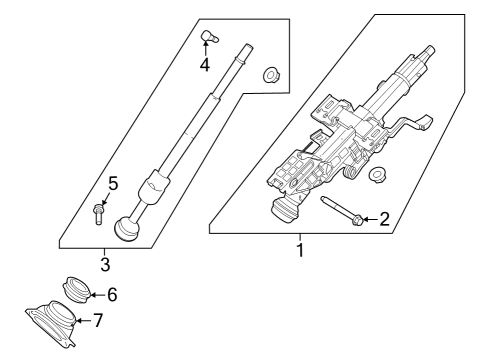 Steering Column & Wheel, Steering Gear & Linkage Sensor Assembly-Steering Angle Diagram for 479456RA0A