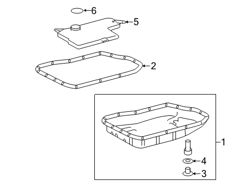 2015 Toyota Camry Automatic Transmission Ring, O Diagram for 9030127015