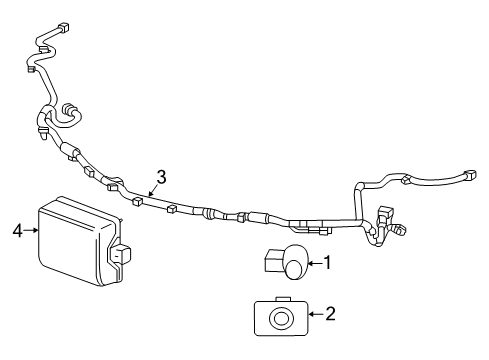 2018 Chevrolet Volt Parking Aid Harness Diagram for 84511440