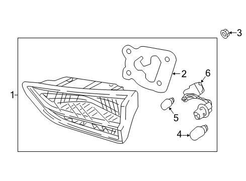 2020 Hyundai Elantra GT Bulbs Lamp Assembly-Rear Combination Inside, LH Diagram for 92403G3000