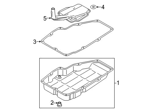 2010 BMW X6 Automatic Transmission Screw Plug Diagram for 24117595894