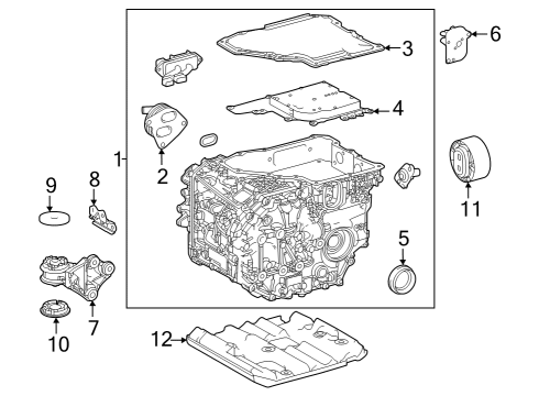 Electrical Components Rear Mount Bracket Mount Bolt Diagram for 9010514215
