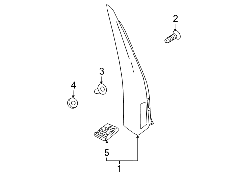2012 Cadillac CTS Tail Lamps Lamp Asm-Tail Diagram for 22979372