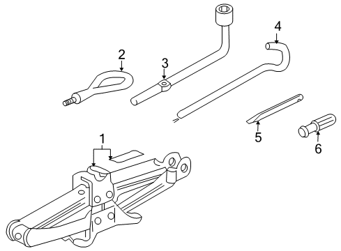 1998 Suzuki Swift Jack & Components Bolt, Eye (M16) Diagram for 74717SJAE00