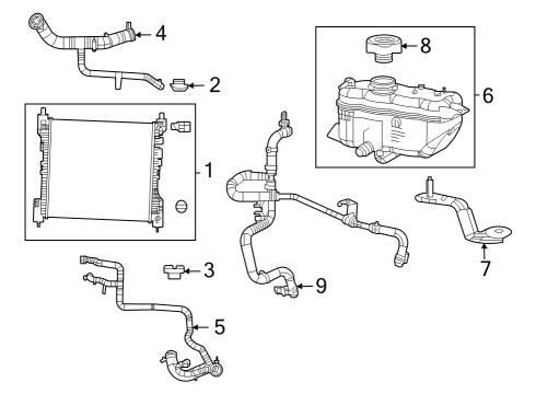 Radiator & Components COOLANT BOTTLE SUPPLY Diagram for 68380295AC
