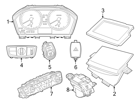 Switches Steering Column Switch Diagram for 61316823663