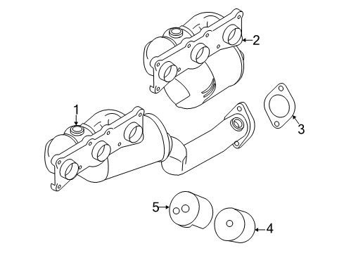 2013 BMW 128i Exhaust Manifold Vibration Absorber Diagram for 18407552796