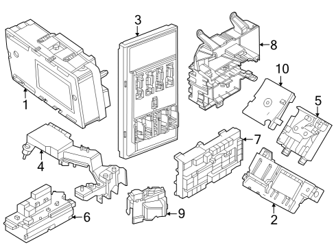 Controls - Instruments & Gauges COVER B+ DISTRIBUTOR REAR Diagram for 61146996957