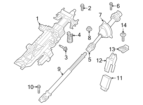 Steering Column & Wheel, Steering Gear & Linkage STEERING COLUMN CONTROL UNIT Diagram for 32309630188