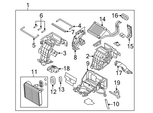 2010 Hyundai Genesis Switches & Sensors Seal-Center Diagram for 971933M000