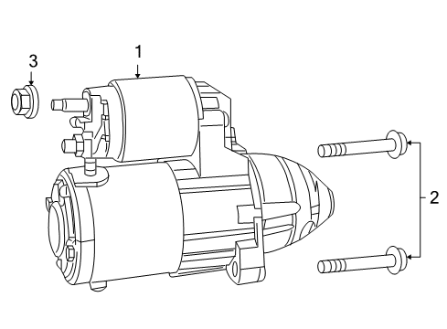 2007 Jeep Compass Starter Engine Starter Diagram for R5034555AA