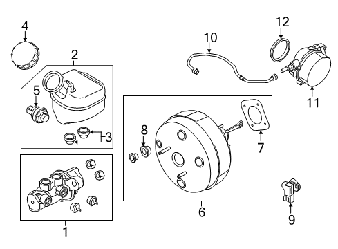 2017 Ford Transit-150 Dash Panel Components Booster Diagram for CK4Z2005C