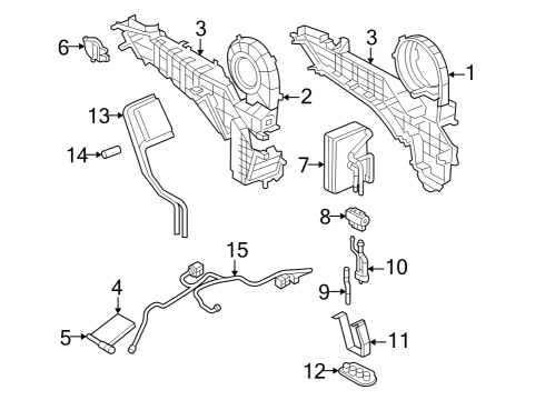 2004 Dodge Durango Auxiliary Heater & A/C Tube-Auxiliary A/C Extension Diagram for 5134397AA