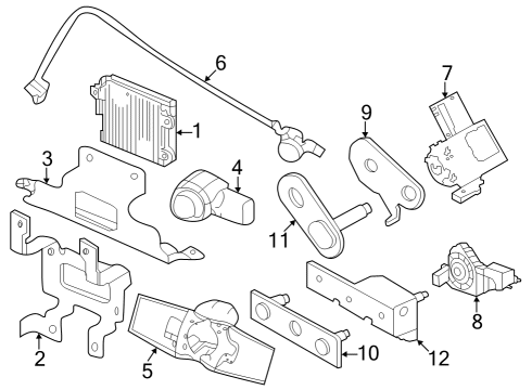 Electrical Components - Front Bumper SENSOR ASSY-DISTANCE Diagram for 284385VS0B