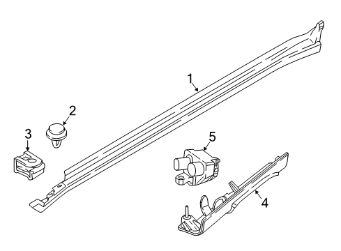 2019 BMW X3 Exterior Trim - Pillars, Rocker & Floor Clip With Seal Diagram for 07147443710
