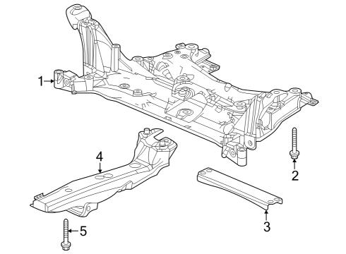 1990 Dodge Ramcharger Suspension Mounting - Front Bolt (10X36) Diagram for 90112T2AA00