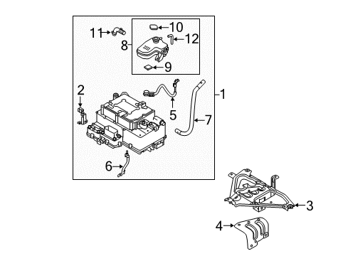 2019 Hyundai Sonata Electrical Components Bracket-Inverter Diagram for 91931E6040