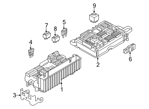 2012 BMW X5 Fuse & Relay Relay W/ Changeover Function, Green Diagram for 61366980177
