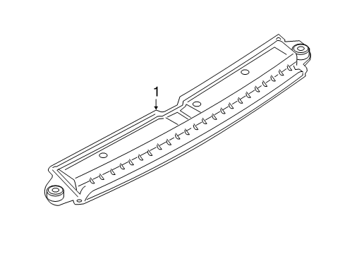 2020 BMW i8 High Mount Lamps Third Stoplamp Diagram for 63257310780