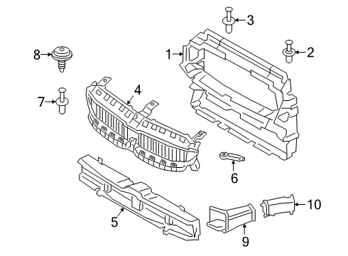 2022 BMW 330i Air Intake AIR DUCT WITH AIR FLAP CONTR Diagram for 51745A22C61