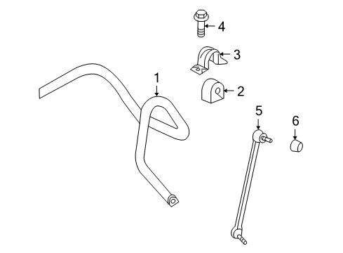 2016 GMC Terrain Stabilizer Bar & Components - Front Bushings Diagram for 25918986