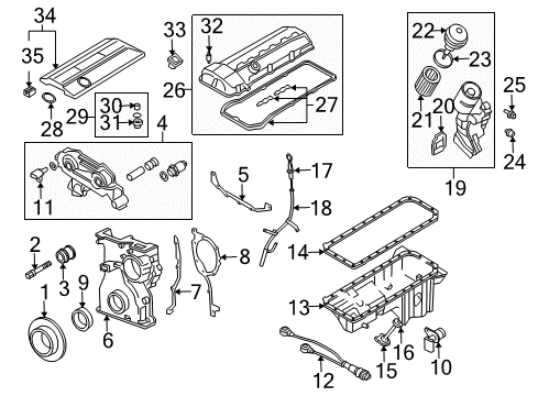 2005 BMW Z4 Powertrain Control Automatic Transmission Speed Sensor Diagram for 24341423874
