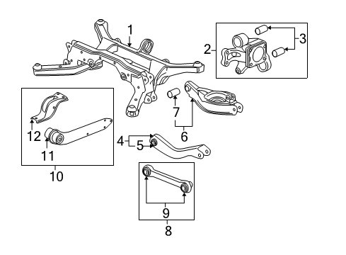 2017 GMC Terrain Rear Suspension Knuckle Diagram for 23337211