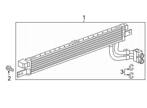 2016 Buick Encore Oil Cooler Hoses Diagram for 95383807