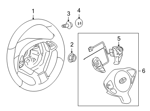 2009 Infiniti FX35 Cruise Control System Switch-ASCD, Steering Diagram for 255501CA0B