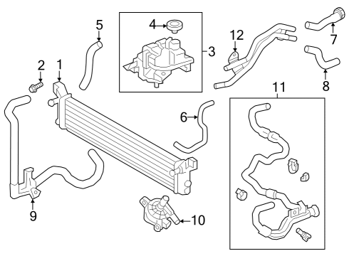 Inverter Cooling Components Tank Assembly, Inverter Diagram for G91H050010