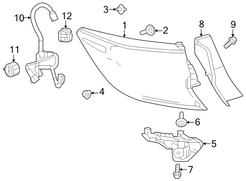 2002 Ford E-350 Super Duty Bulbs LED, SOCKET Diagram for 8196570010