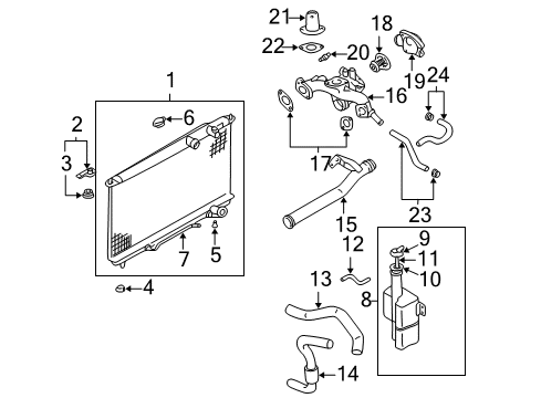 2001 Kia Optima Powertrain Control Engine Ecm Control Module Diagram for 3910937100