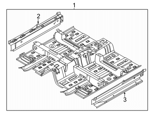 Floor & Sill Panel Assembly-Side SILL Diagram for 65170Q5000