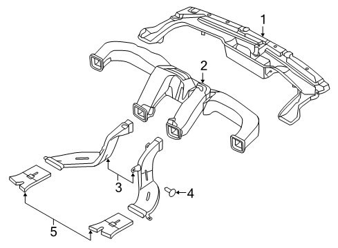 2014 Hyundai Elantra Ducts Connector Assembly-Heater To Air V Diagram for 974703XAA0