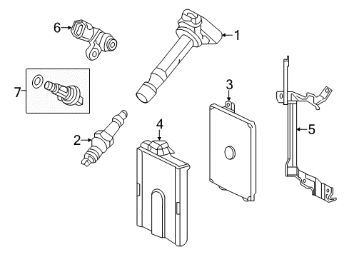 2016 Acura MDX Powertrain Control Cover Diagram for 378235J6A00