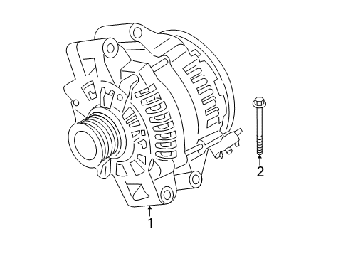 2012 BMW 128i Alternator Alternator Diagram for 12317591532