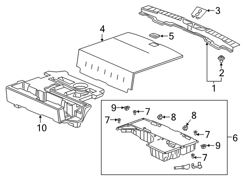 2022 Honda Passport Interior Trim - Rear Body LNG, RR. *NH900L* Diagram for 84640TGSA01ZA