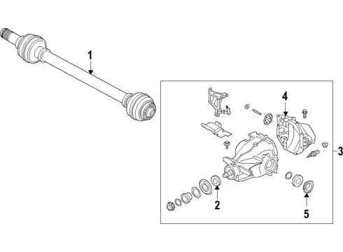 2022 BMW Z4 Rear Axle, Differential, Drive Axles, Propeller Shaft FLEXIBLE DISK:261020 Diagram for 26119895600