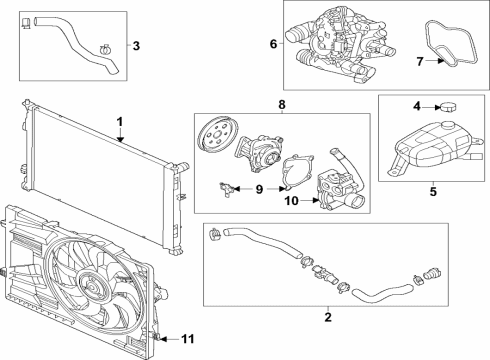 2022 Hyundai Tucson Cooling System, Radiator, Water Pump, Cooling Fan BLOWER ASSY Diagram for 25380CW700